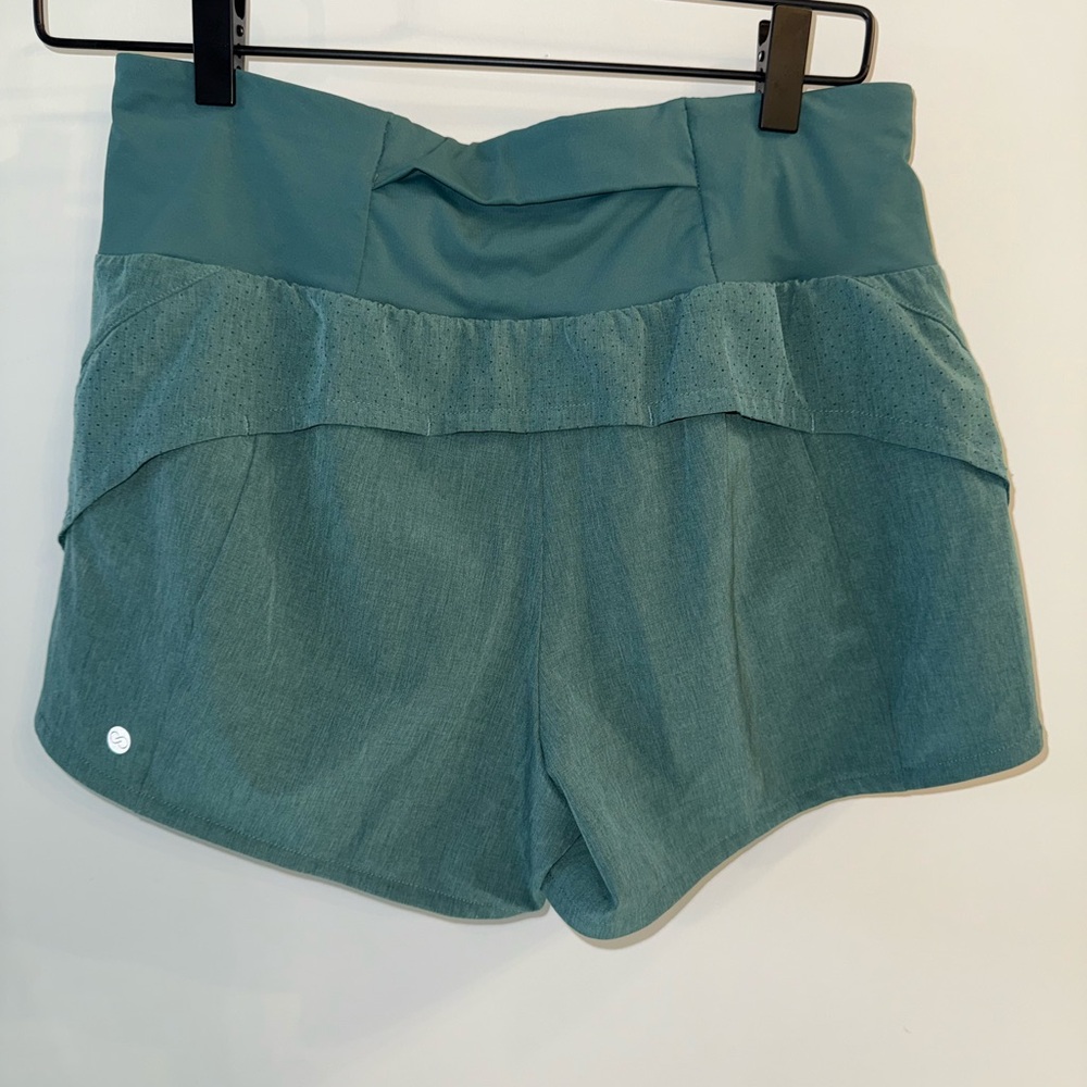 CALIA by Carrie Underwood Teal Athletic Shorts - Picture 2 of 4